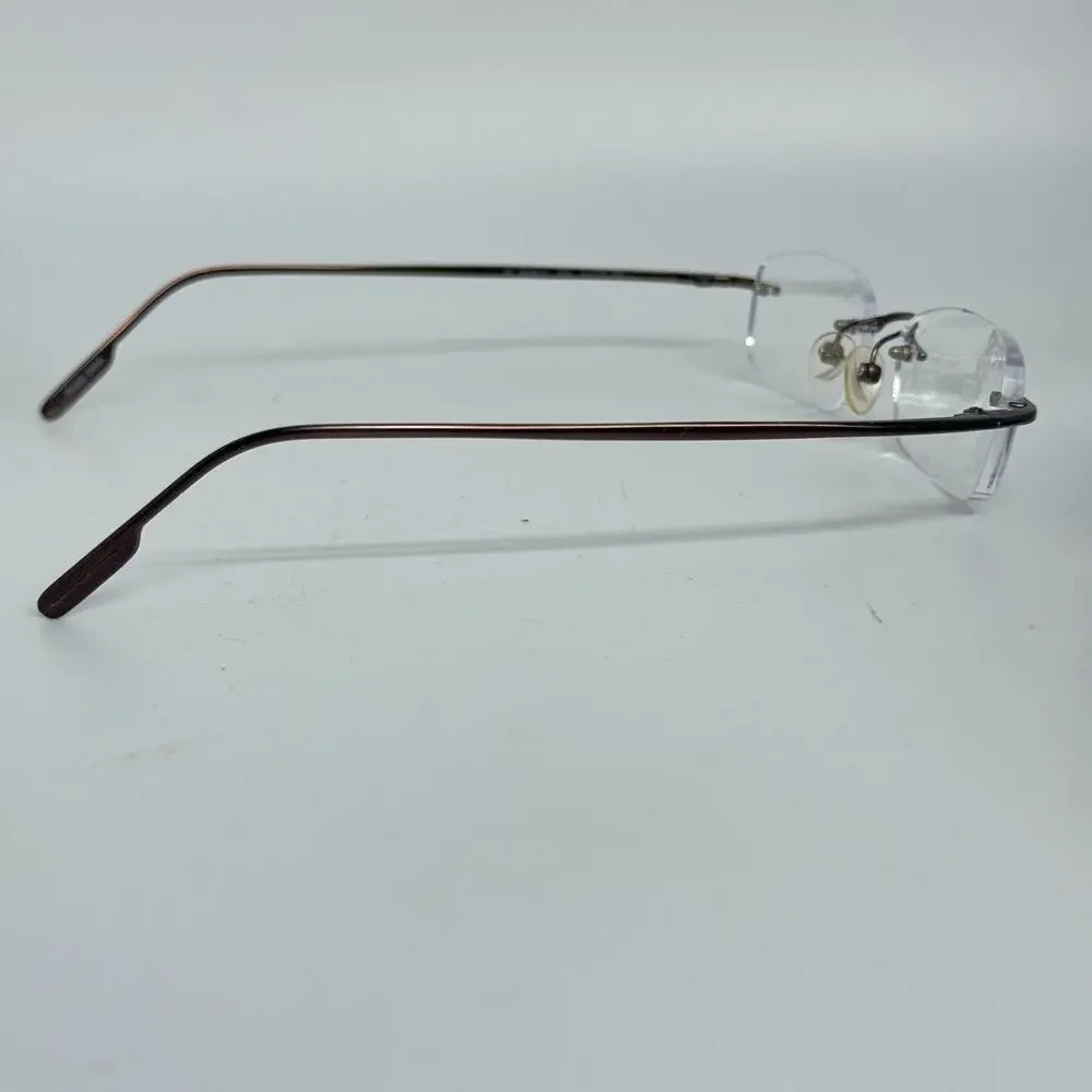 Nautica Eyeglasses Frames N7811 006‎ Titanium Brown Rimless 51-19-140 H17726